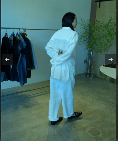 TOO pants "BACKY" white