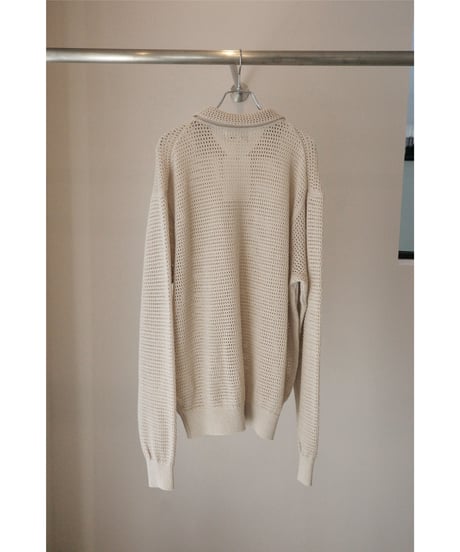 Ernie Palo "Knit Cardigan"  ivory / 46