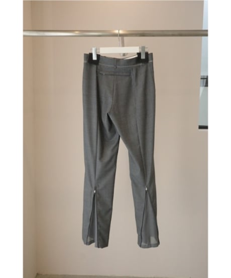 FUMIKA_UCHIDA "Zipped Hem Slacks"  Middle grey / 36