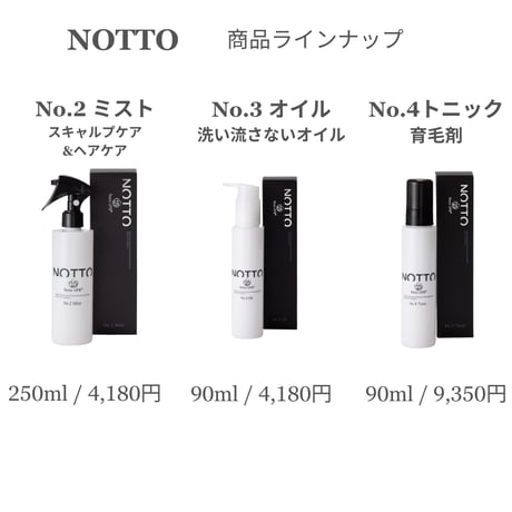 NOTTO No.2 ミスト（スキャルプ&ヘアケア） 250ml【オンライン・正規品】ノット