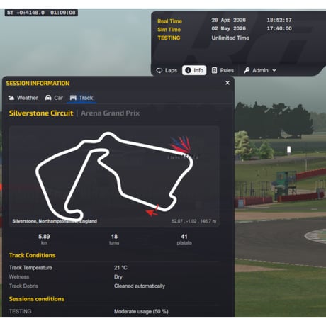 iRacing 2026S2 SF23 Week7 SillverStone GP Dry