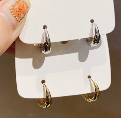 MFP02】【Silver925】ぷっくり しずく フープピアス | minimini MFP02】【Silver925】ぷっくり しずく フープピアス | minimini