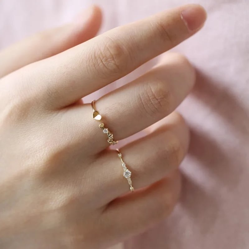 MR2】夜空の流星リング CZダイヤモンドリング | minimini Jewelry