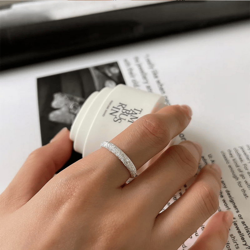 MR13】キラキラ スターダスト メッシュリング／SV925 | minimini Jewelry