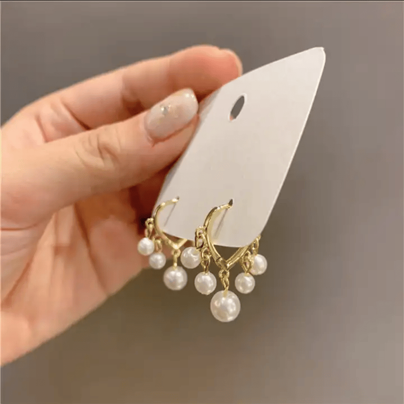 e.m. 0001-P009 揺れるパールフープ片耳ピアス パール ピアス 揺れる フープ 【perle-perka ペルル・ペルカ】 淡水