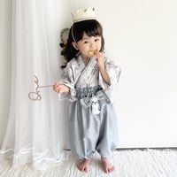 サセックス　フェザリーブルー✖︎ 薄花桜　フリルかぼちゃパンツ袴　or  フリルパンツ袴　60〜120size