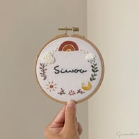 デザイン２種類　お名前刺繍ボード