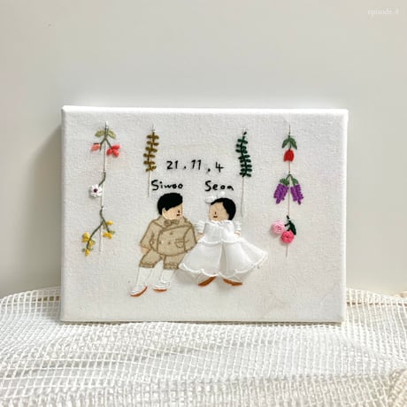 custom ファブリック刺繍ボード