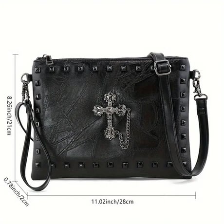 Leather Cross Design Bag