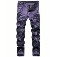 clash denim skinny