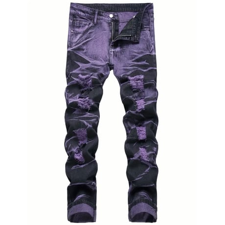 clash denim skinny