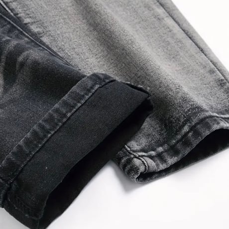 clash denim skinny