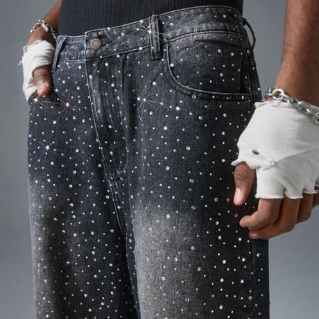 Rhinestone Denim