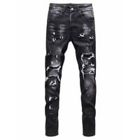 clash denim skinny