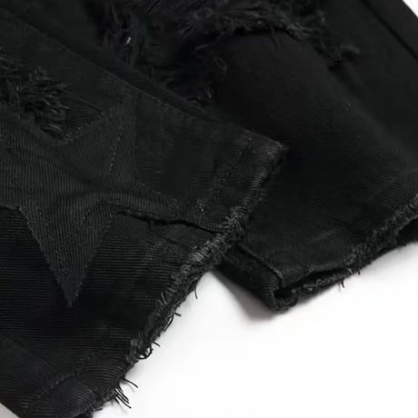 clash denim skinny
