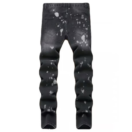 clash denim skinny