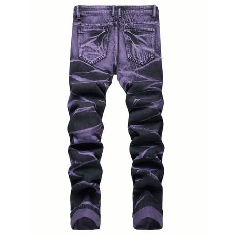 clash denim skinny