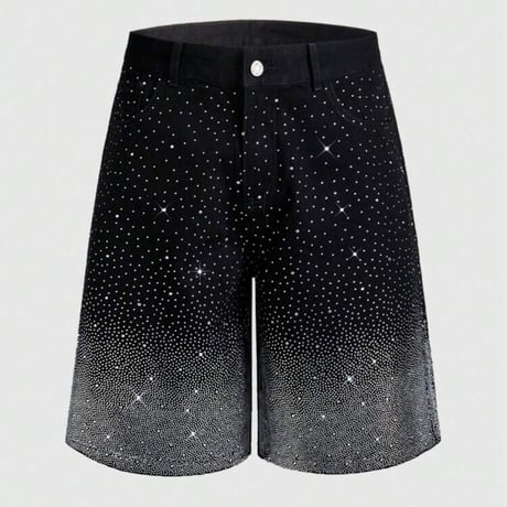 Rhinestone Denim Shorts