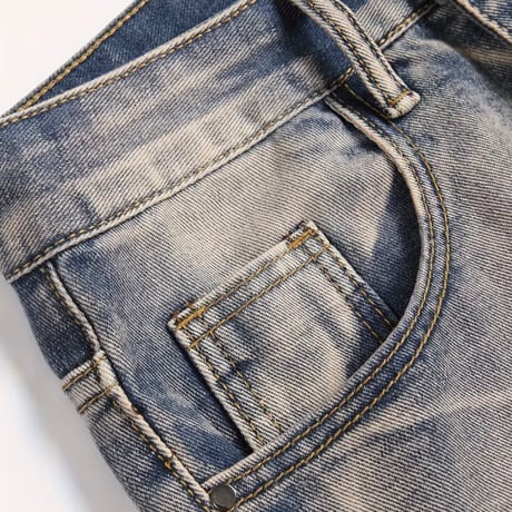 clash denim skinny
