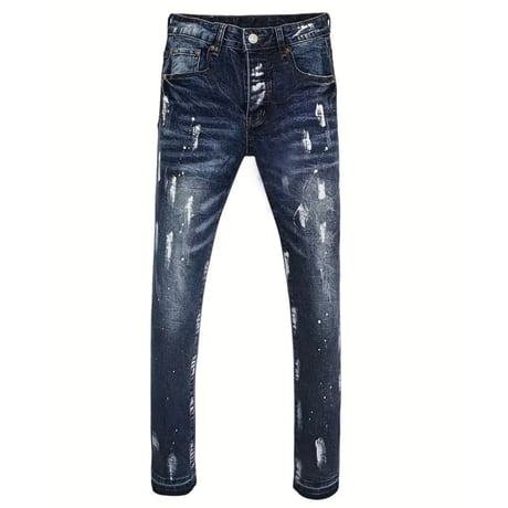 clash denim skinny
