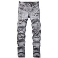 clash denim skinny