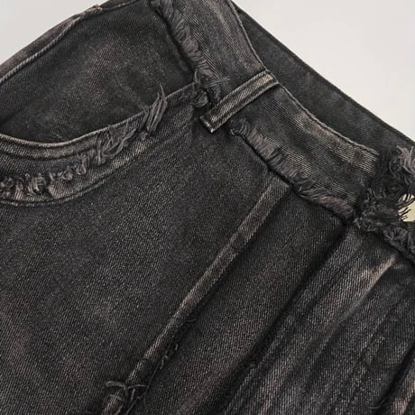 wide clash denim