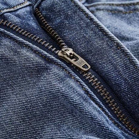 clash denim shorts