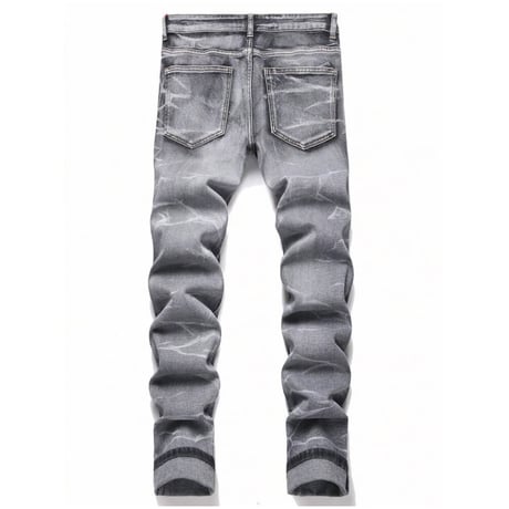 clash denim skinny