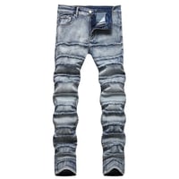 clash denim skinny