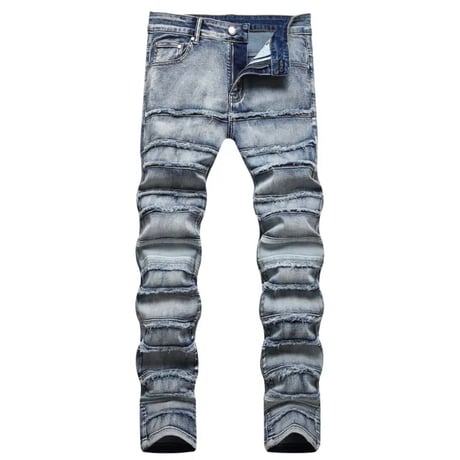 clash denim skinny