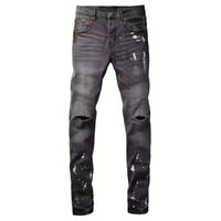 clash denim skinny