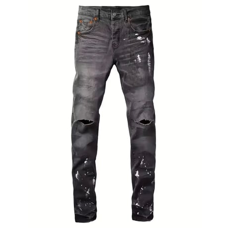 clash denim skinny