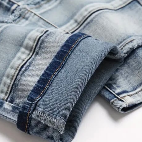 clash denim skinny
