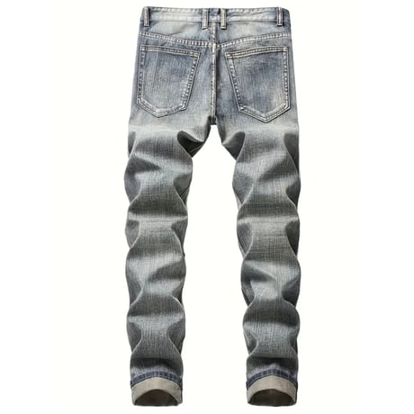 clash denim skinny