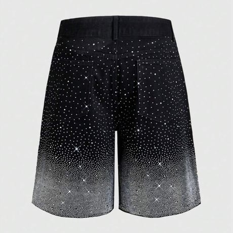 Rhinestone Denim Shorts
