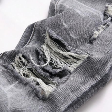 clash denim skinny