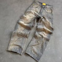 wide design denim