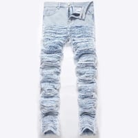 clash denim skinny