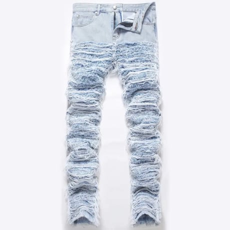 clash denim skinny