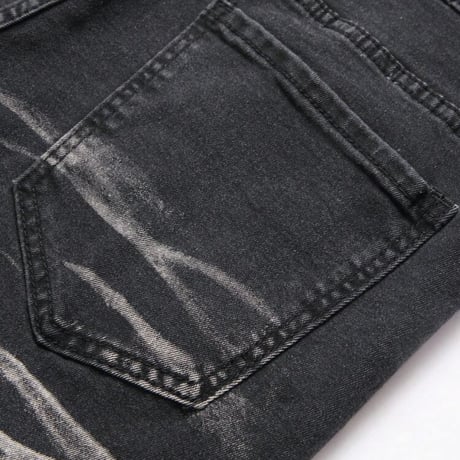 clash denim skinny