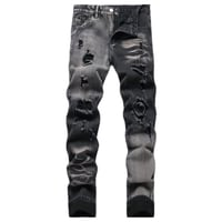 clash denim skinny