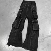 wide cargo denim