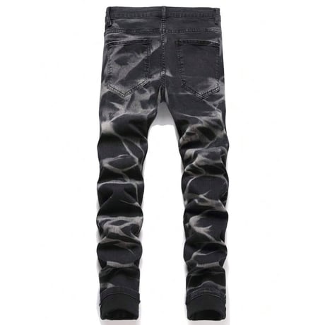 clash denim skinny