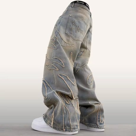 wide design denim