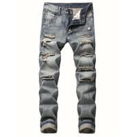 clash denim skinny