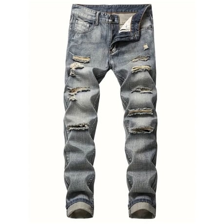 clash denim skinny