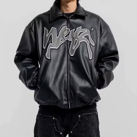 Design Leather Blouson
