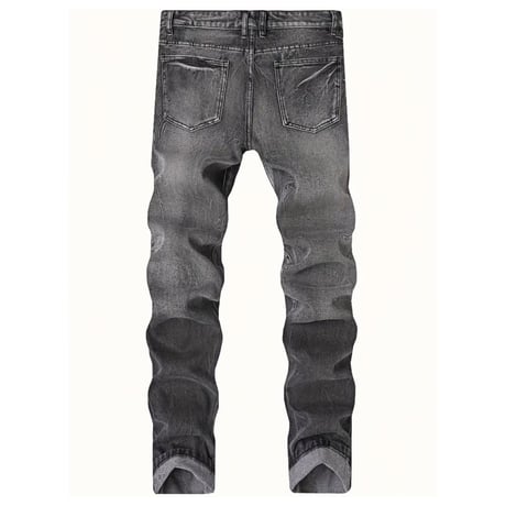 clash denim skinny