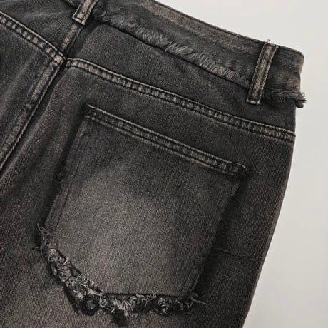 wide clash denim