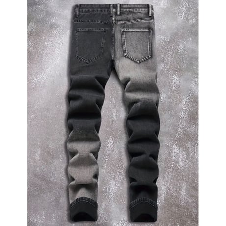 clash denim skinny